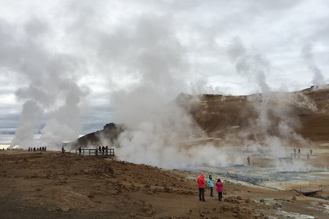 4x4 MiniBus Tour Lake Myvatn, Dettifoss,Selfoss, Godafoss and Nature Baths - Godafoss begins the day with water and history