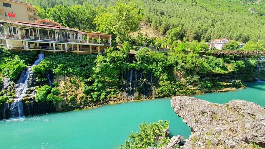 A Day in Permet: Swim in Thermal Baths and Langarica Canyon - Walking into Langarica Canyon