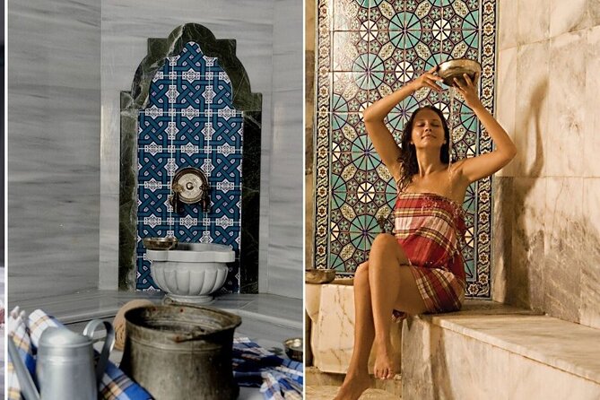 Antalya / Lara : Traditional Turkish Bath & Oil Massage & Spa - The marble slab and traditional scrub