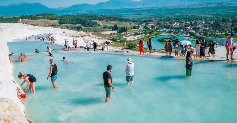 Antalya: Pamukkale Hot Springs & Hierapolis Small Group Tour - Key points at a glance