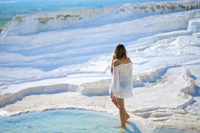 Antalya Pamukkale Hot Springs & Hierapolis Tour With Lunch - Three hours on the white travertines