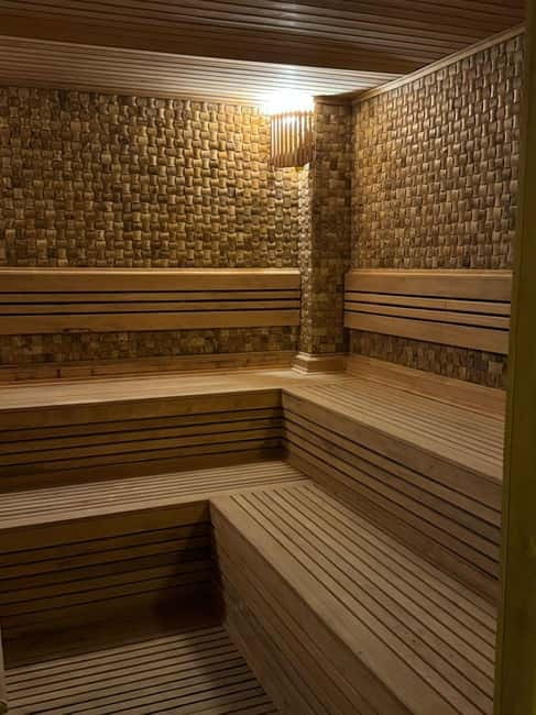 Antalya: Turkish Bath with Peeling Foam and Oil Massage - Sauna first, then the hot marble stone