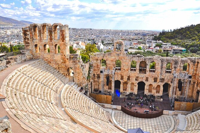Athens Iconic Highlights & Lake Vouliagmeni Thermal Spa Day Tour - Lycabettus Hill: Athens from above