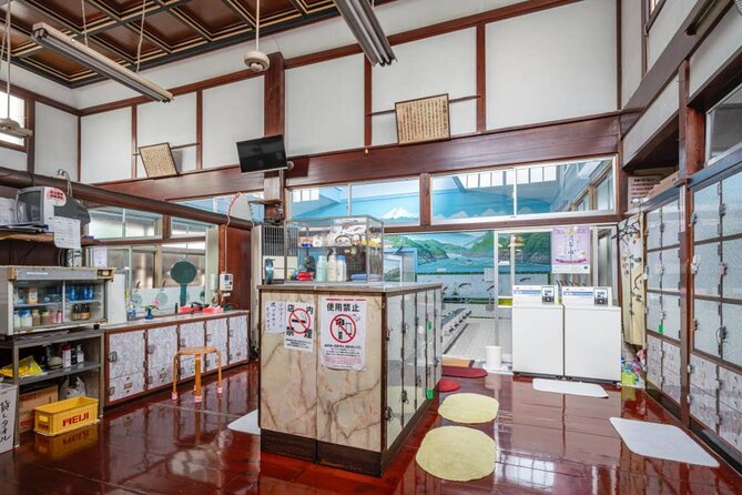 Authentic Onsen Experience Tattoo Friendly Hidden Gem in Shinjuku - Mount Fuji murals and the story on the walls