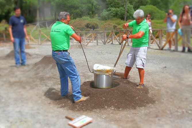 Azores: Shore Excursion Furnas - Crater volcano and hot springs - Watching cozido cook underground