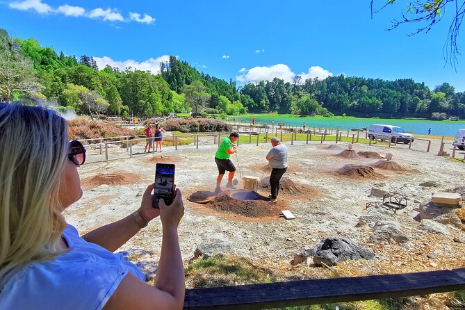 Azores: Shore Excursion Furnas - Crater volcano and hot springs - Pico do Ferro: your first view into the crater
