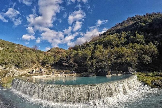 Bënja Thermal Baths (Përmet) & Gjirokastër Fortress Tour - Bënja Thermal Baths: warm water beside a cold river