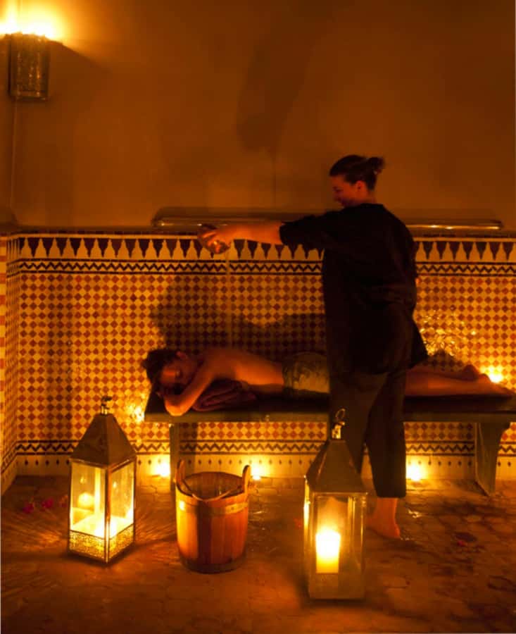Best Traditional Moroccan Hammam Spa Experience - Black soap, eucalyptus, and the first stage of the hammam
