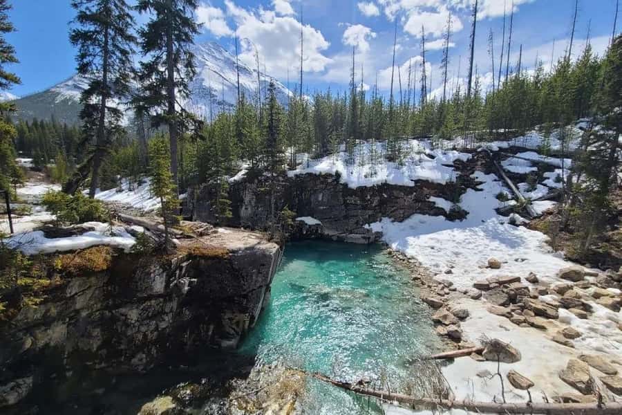 Calgary: Radium Hot Springs & Marble Canyon Day Trip - Banff town for shops, food, and mountain views