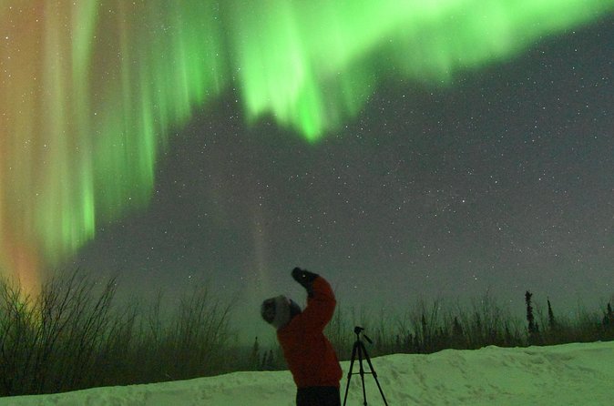 Chena Hot Springs Northern Lights Aurora Borealis From Fairbanks - Soaking in the mineral hot springs