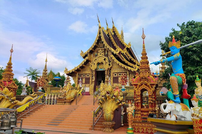 Chiang Rai Wonders: White, Blue & Red Temples and Hot Spring - Wat Rong Seur Ten, the Blue Temple
