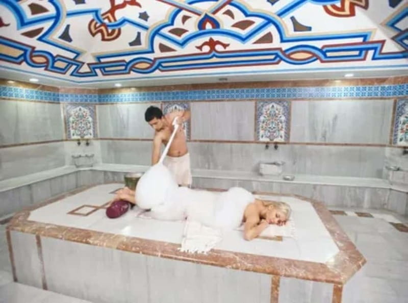 City Of Side:Turkish Bath with Traditional Turkish Tea - The body scrub is the most traditional step