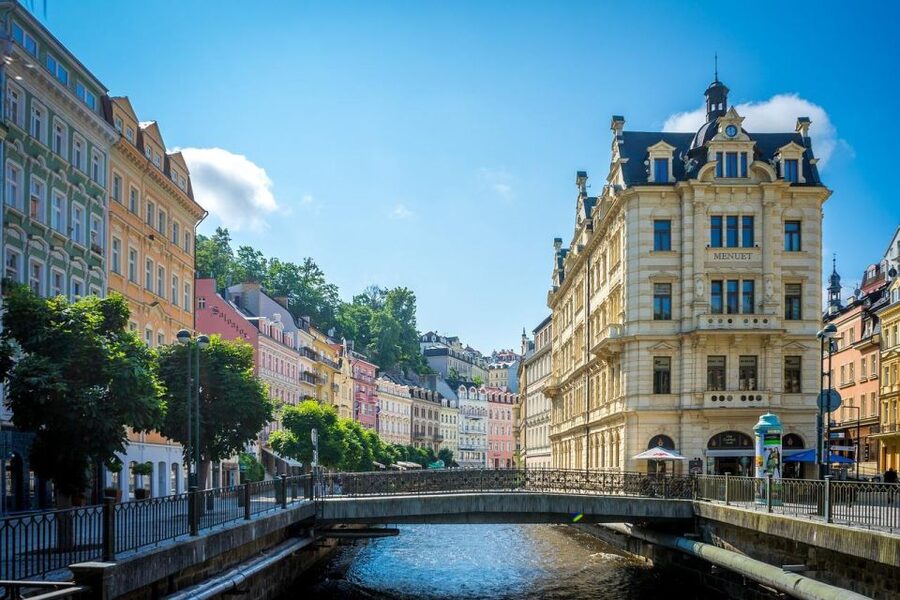 Daytrip from Prague to Karlovy Vary (Hot Springs Area) - Walking the Hot Spring Colonnades