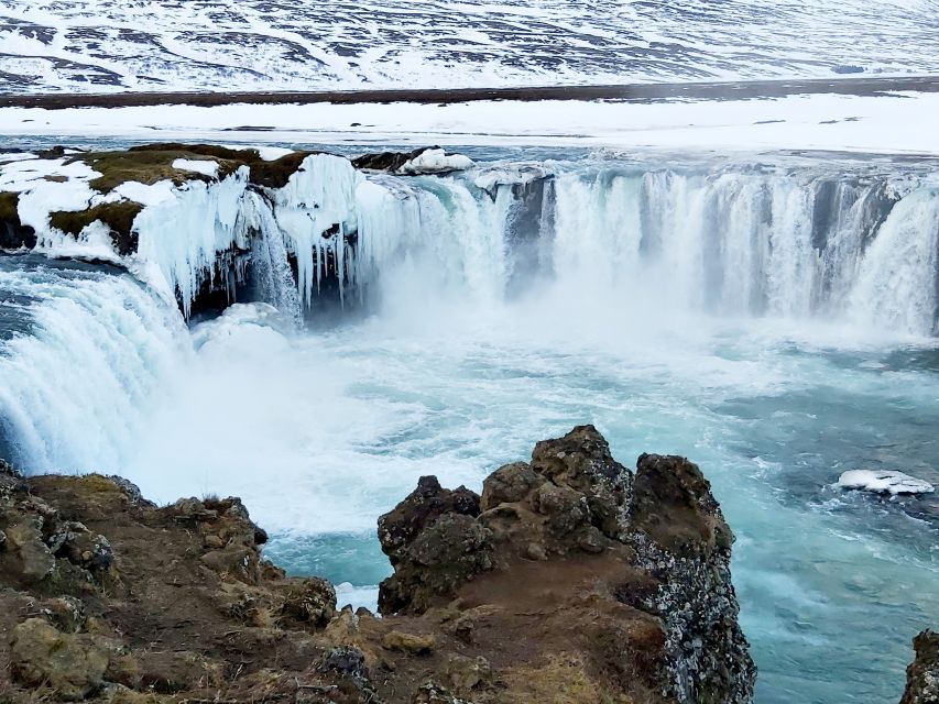 From Akureyri: Godafoss and Lake Myvatn - Hverir: sulfur, steam, and a careful walk