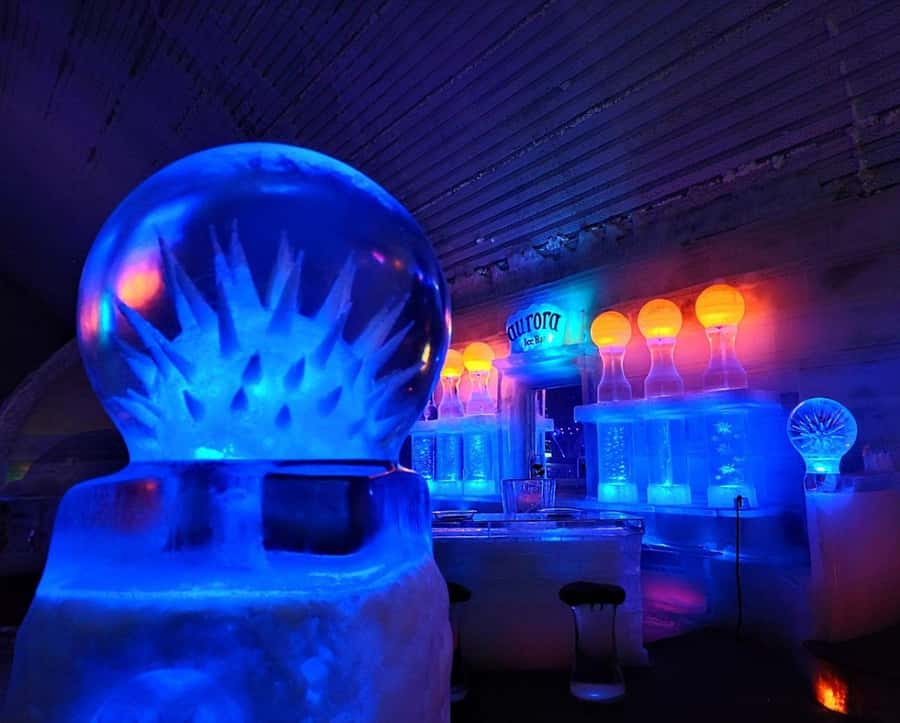 From Fairbanks: Chena Hot Springs Day Tour - Inside the Aurora Ice Museum at 25F
