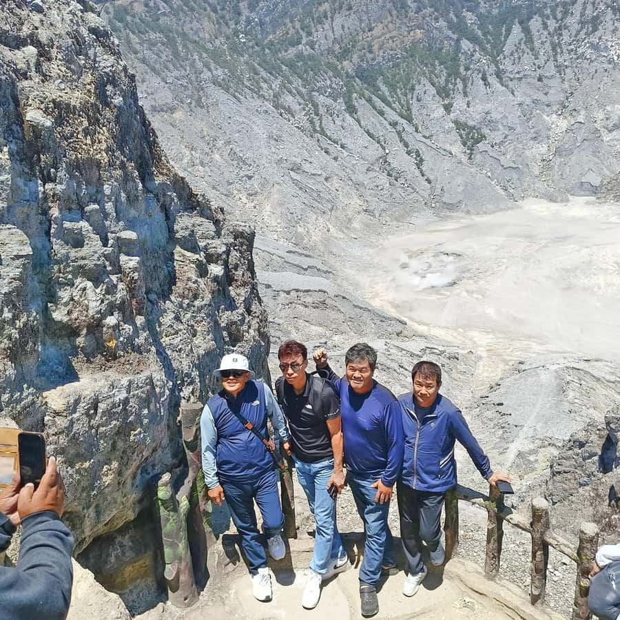 From Jakarta : Volcano, Tea & Rice Fields, Hot Spring - Tangkuban Parahu: the day’s main event