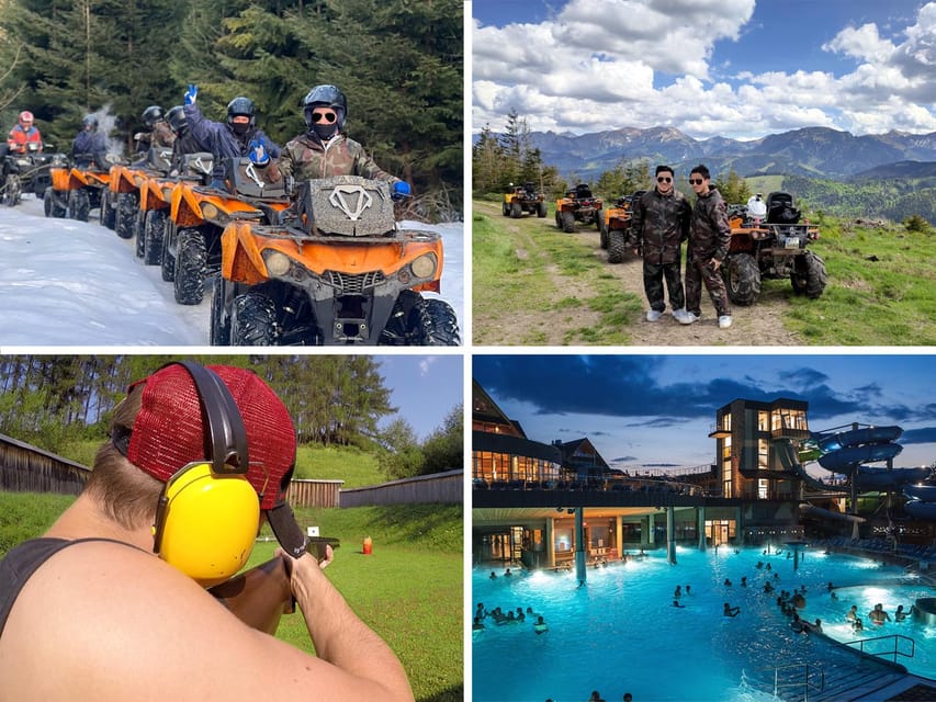 From Krakow: ATV/Snowmobile Ride, Shooting & Hot Springs - Who will enjoy this day most