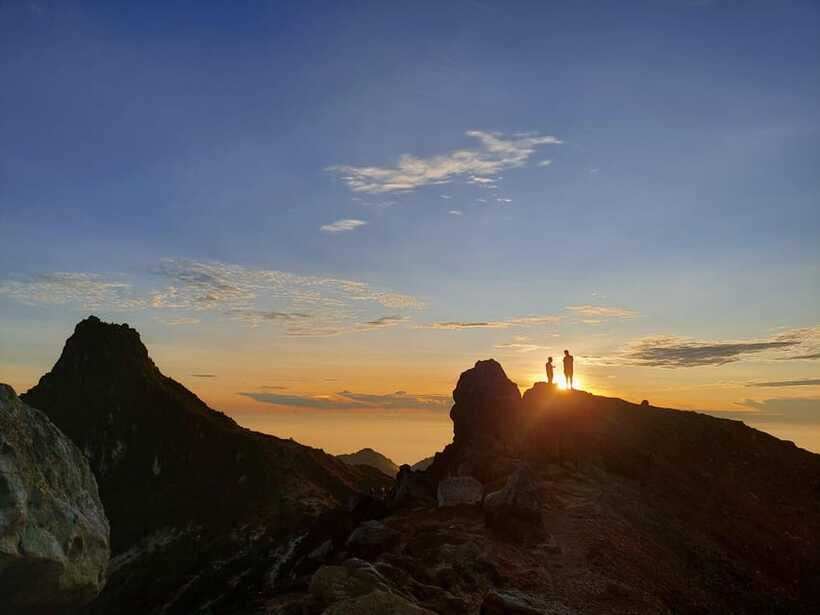 From Medan: Mount Sibayak Sunrise Hike & Natural Hot Spring - Sunrise over Sinabung and the Karo Highlands