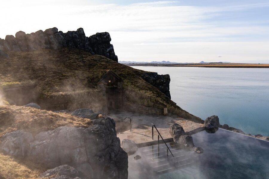From Reykjavik: Golden Circle, Friðheimar, & Sky Lagoon Tour - Gullfoss, a waterfall cut into the earth