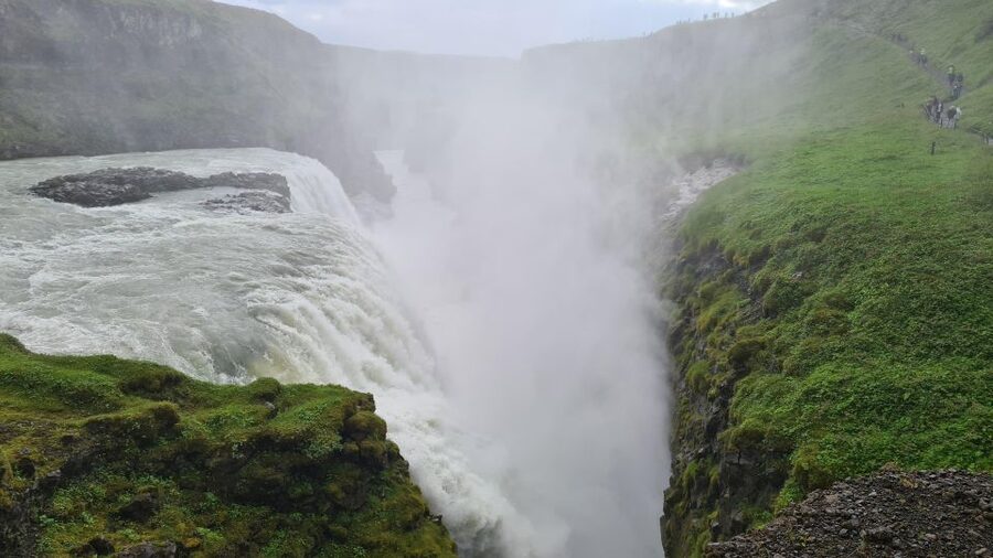From Reykjavík: Golden Circle Route & Hvammsvik Hot Spring - Gullfoss: a waterfall with real force