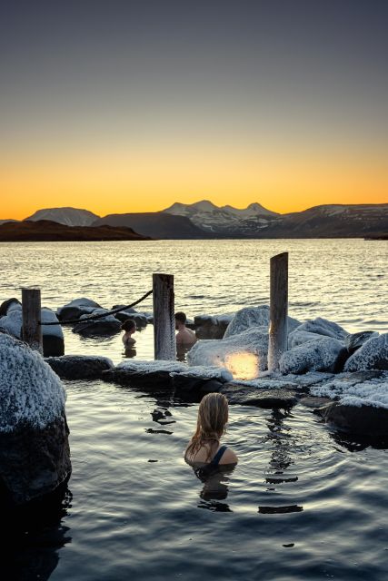 From Reykjavik: Hvammsvík Hot Spring with Transportation - Soaking with mountains, shore, and sea