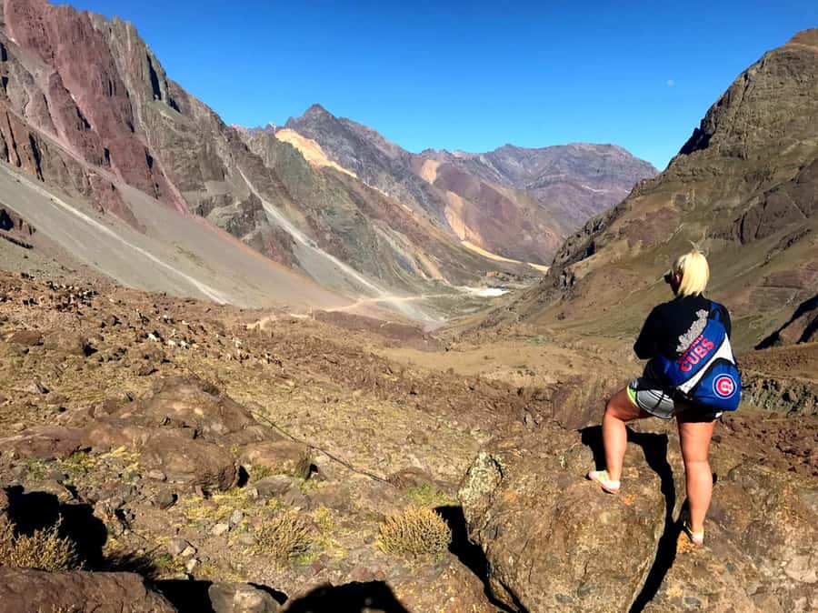 From Santiago: Maipo Canyon Volcano and Hot Spring Tour - Hiking toward San José Volcano