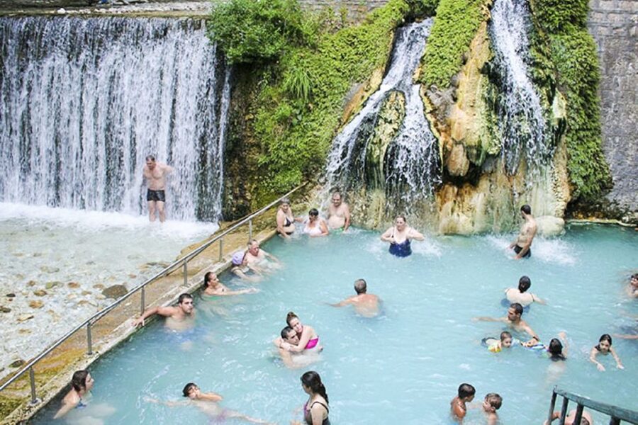 From Thessaloniki: Pozar Thermal Springs and Edessa - The private van changes the value calculation