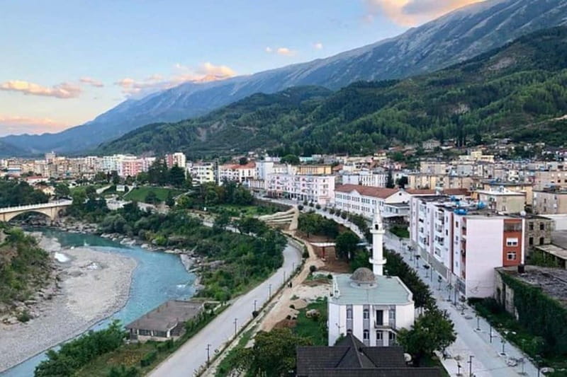 From Tirana/Durres/Golem:Permet, Canyon & Thermal Baths. - A short look at Permet city