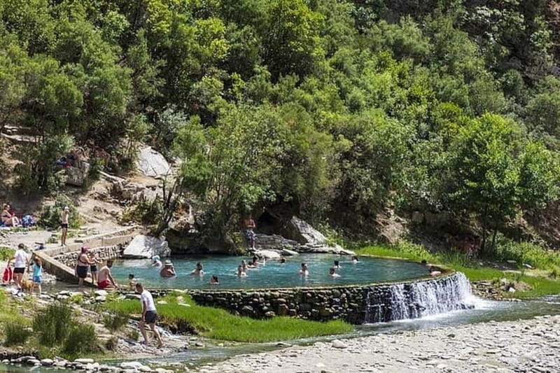From Tirana/Durres/Golem:Permet, Canyon & Thermal Baths. - Tepelena Castle and the first mountain views