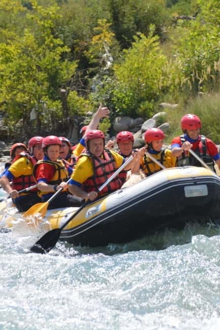 From Tirana: Vjosa Rafting & Benja Thermal Baths Day Tour - Cooling off at Benja Thermal Baths