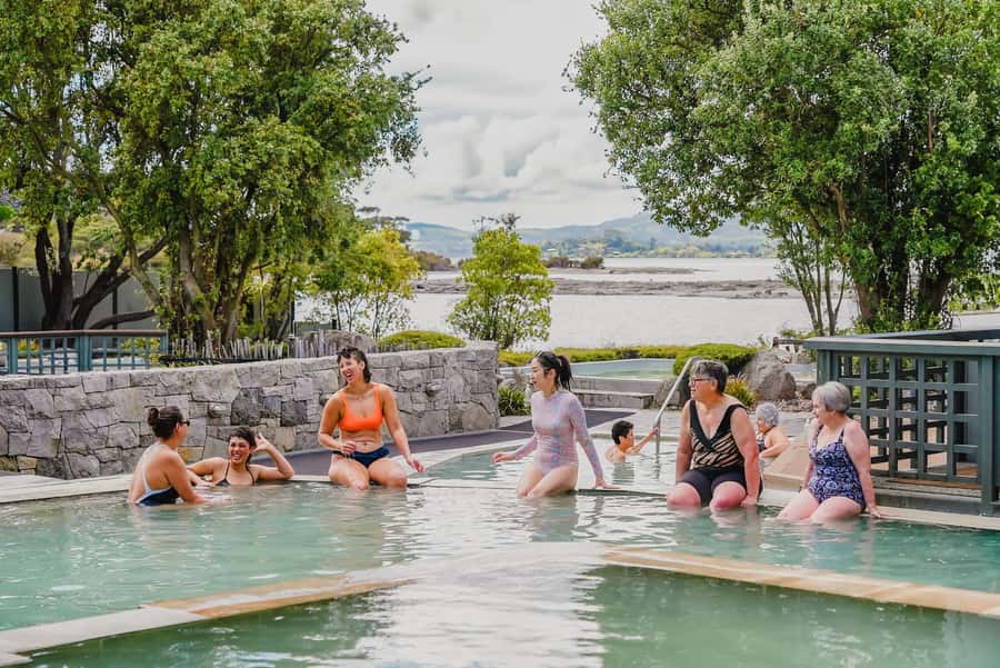 Geothermal Mineral Baths Experience: Pavilion Pools for 12+ - Moving between Priest Spring’s three acidic pools