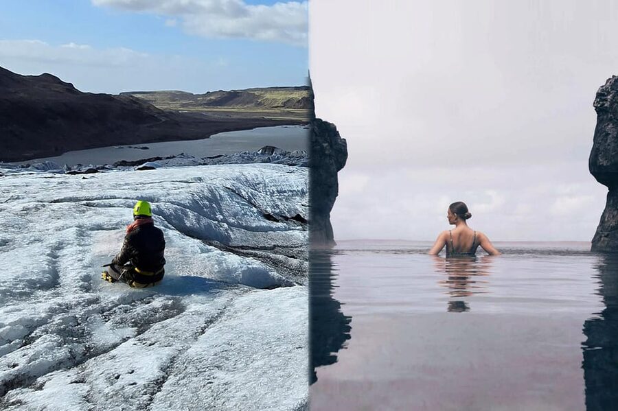 Glacier Hike, South Coast Iceland, Black Beach & Sky Lagoon - Morning pickup from Reykjavík or Selfoss