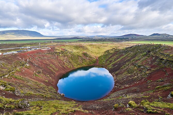 Golden Circle and Sky Lagoon Full-Day Tour - Kerid crater and a sharp change of color