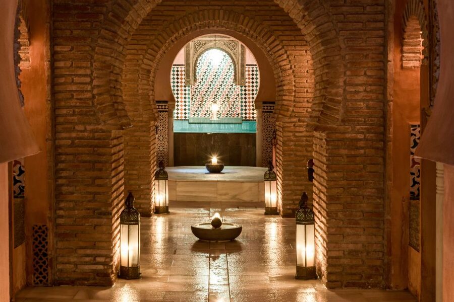 Granada: Hammam Al Ándalus with Massage - The setting behind Santa Ana Church