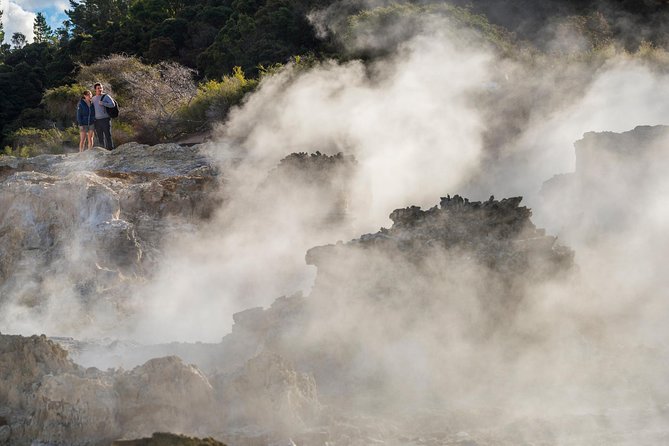 Hell's Gate Geothermal Walk - The mud foot pool, mud bath, and sulphur spa