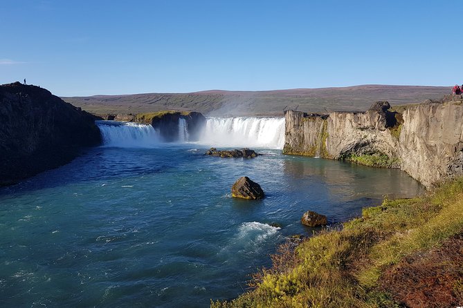 Hot springs and waterfalls, private super jeep tour - Goðafoss, the Waterfall of the Gods