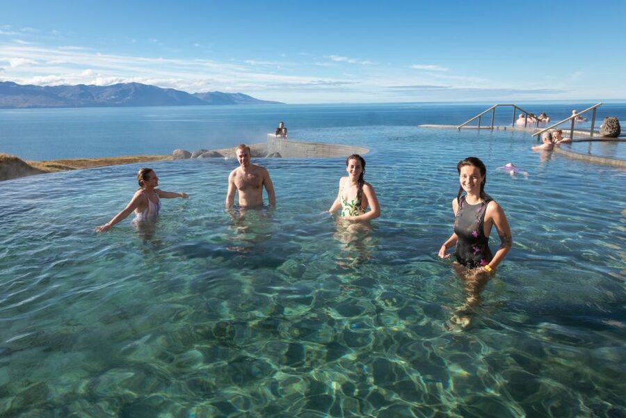 Husavik: GeoSea Geothermal Baths Entrance Ticket - The swim-up bar and extra costs
