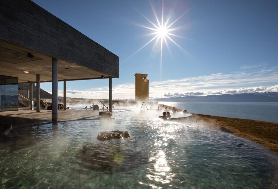 Husavik: GeoSea Geothermal Baths Entrance Ticket - Arriving, changing, and getting settled