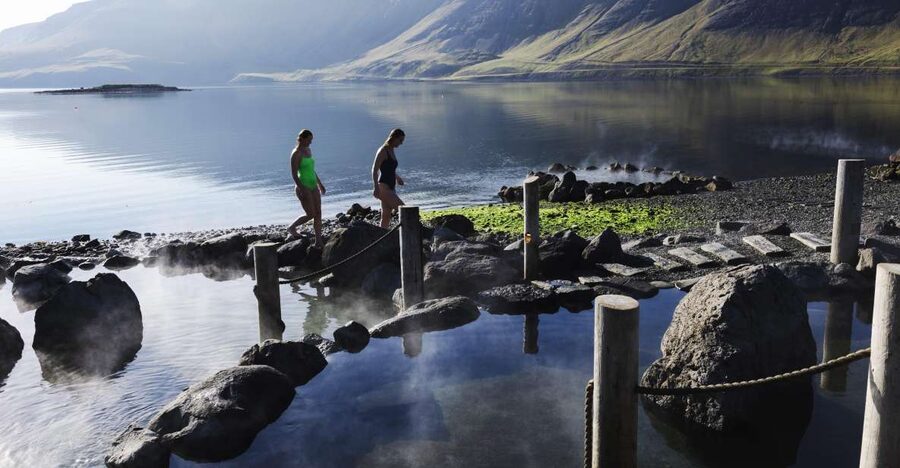 Hvammsvik Hot Springs: Admission Package - The 45-minute drive from Reykjavík