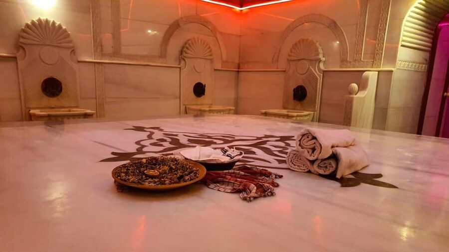 Istanbul: Acemoglu Historical Turkish Bath w/Private Options - The foam wash brings the ritual together