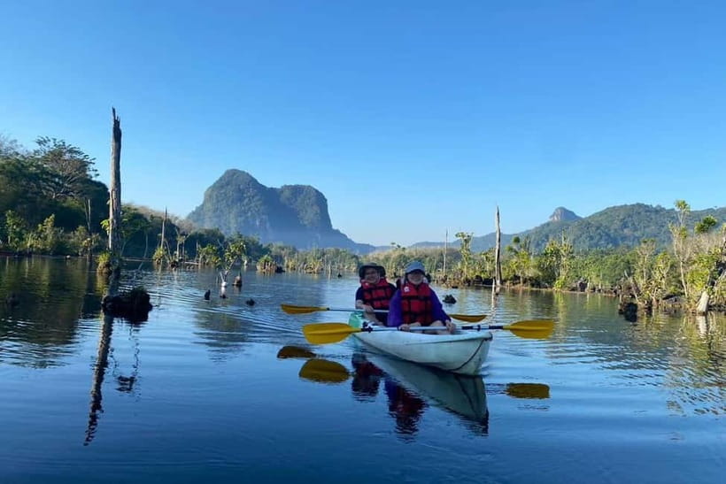 Krabi: Emerald Pool, Hot Springs, and Kayaking Tour - Walking the Wooden Path to Emerald Pool