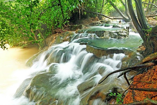 Krabi Jungle Tour (Emerald Pool, Hot Spring & Tiger Cave) - Soaking at Namtok Ron’s 39°C hot spring waterfall