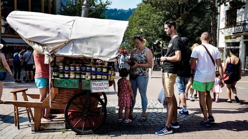 Krakow: Zakopane Cable Car, Spirits, Tasting & Thermal Baths - Krupówki, Zakopane’s main street
