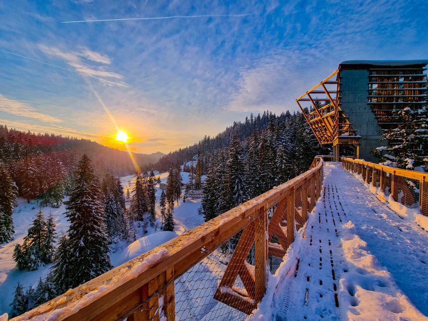 Krakow: Zakopane, Thermal Baths and Gorce Park Treetop Walk - Mountain views from the observation tower