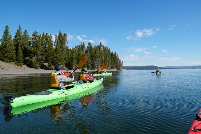 Lake Yellowstone Half Day Kayak Tours Past Geothermal Features - What the equipment and small group add