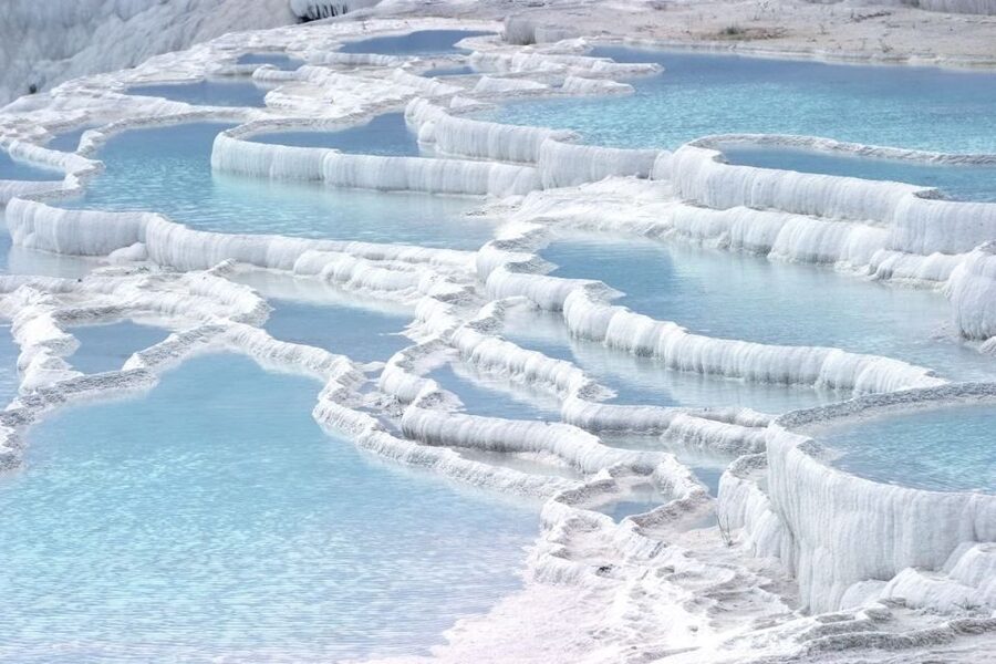 Marmaris: Pamukkale, Hot Spring, Travertines Tour with Lunch - Hierapolis, where the ruins spread across the hill