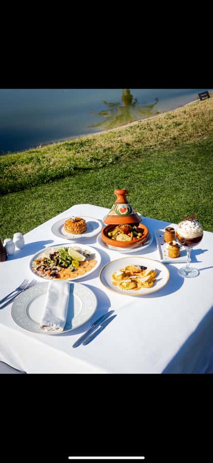 Marrakech: Hammam, Massage and Gourmet Experience - Dessert With a View of the Golf Course