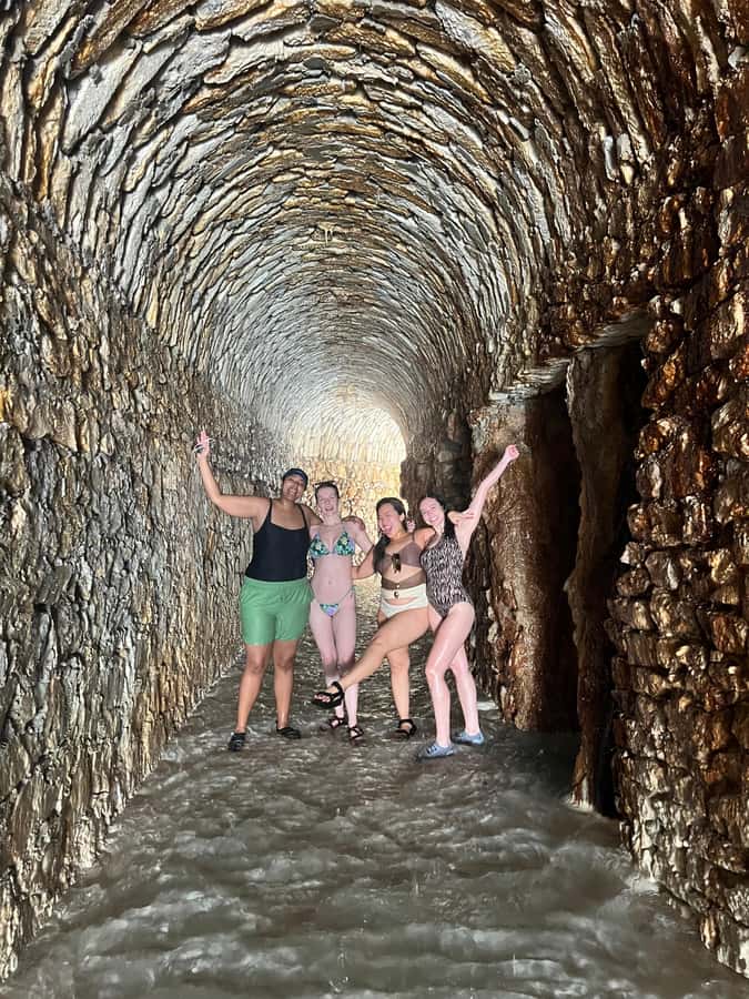 Mexico City: Tolantongo Caves, hot springs, and natural pools - Entering the Grotto and Two Caves