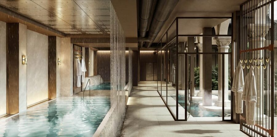 Milan: De Montel Thermal Bath Entrance Ticket - The bistro and terrace