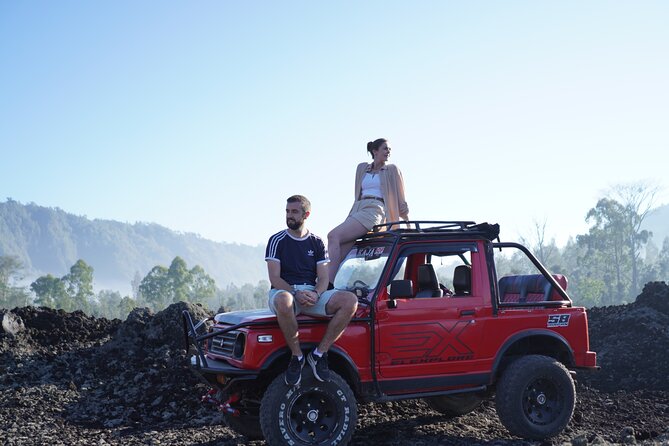 Mount Batur 4WD Jeep, Breakfast and Hot Spring All Inclusive - Mount Batur before dawn, with the hard work reduced